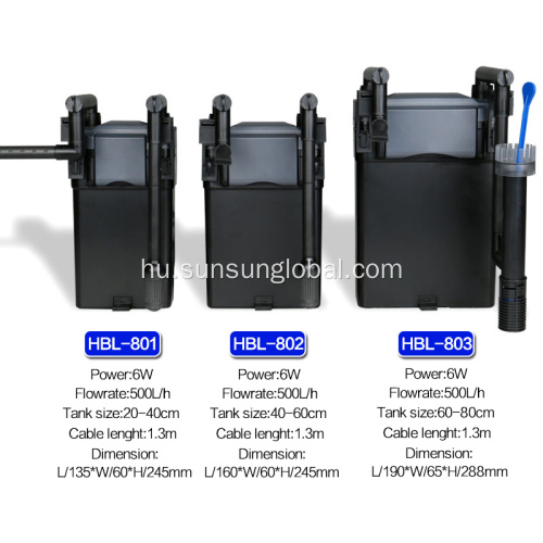 Sunsun kis szivacs akvárium lógjon a szűrőn